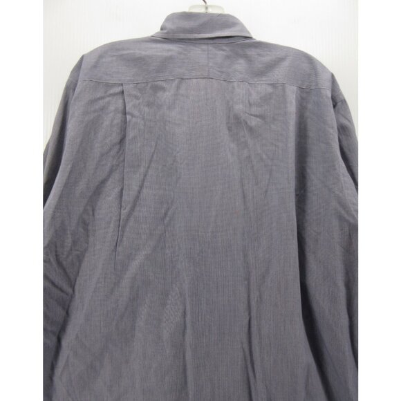 VINTAGE Paul Stuart Shirt 16 Button Up Micro Houndstooth Large USA - Picture 7 of 10